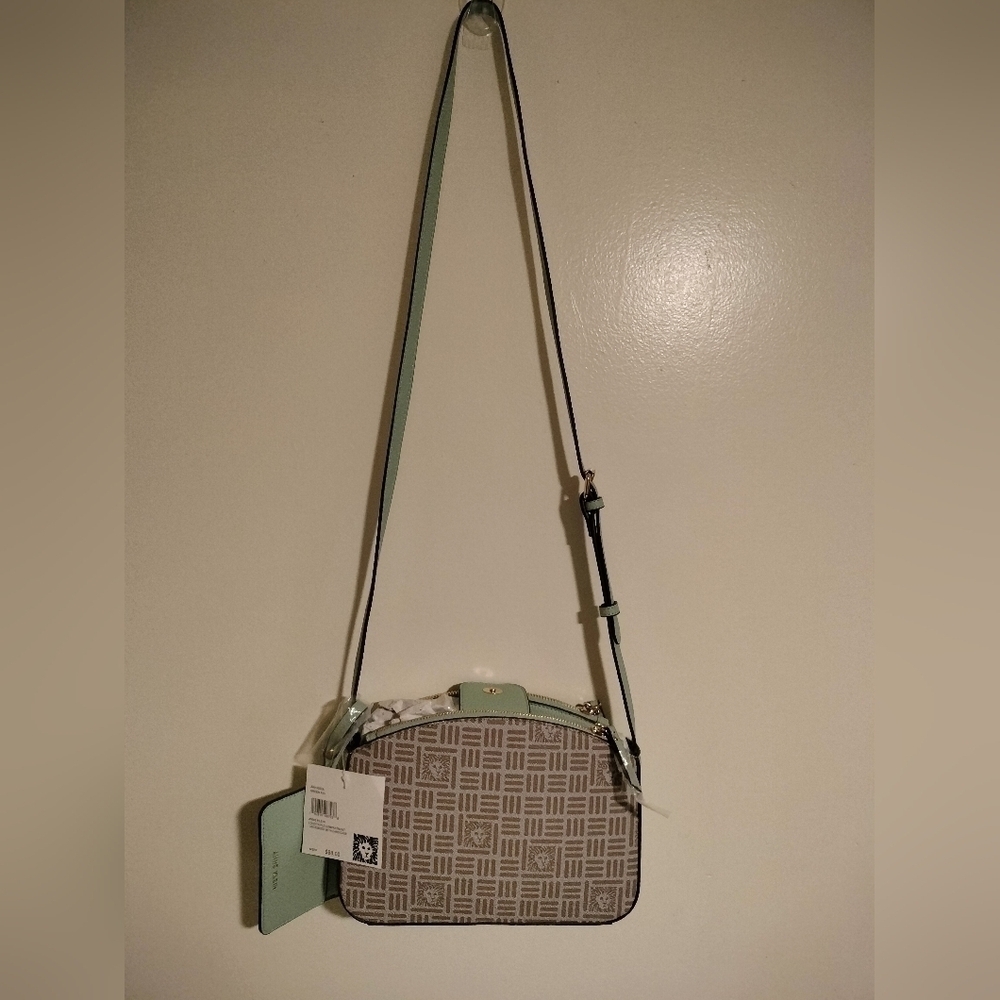 Anne Klein Logo Triple Compartment Crossbody with Card Case - Picture 3 of 15